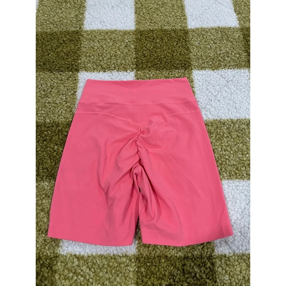 Gymshark Whitney Simmons Scrunch Cycling Shorts Hot Pink GLSH5556 Womens Small‎